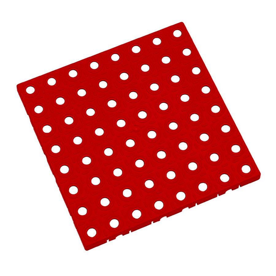 Červená plastová dlažba AvaTile AT-HRD - délka 25 cm, šířka 25 cm, výška 1,6 cm F