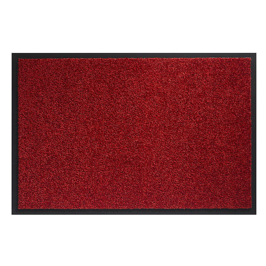 Červená pratelná vstupní rohož FLOMA Twister - délka 80 cm, šířka 120 cm, výška 0,8 cm