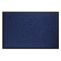 Modrá vnitřní čistící pratelná vstupní rohož FLOMA Twister - délka 80 cm, šířka 120 cm a výška 0,8 cm