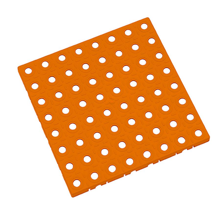 Oranžová polypropylenová dlažba AvaTile AT-HRD - délka 25 cm, šířka 25 cm, výška 1,6 cm F