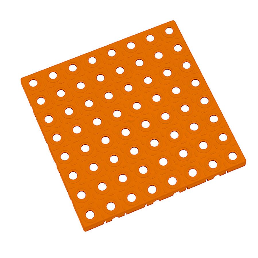 Oranžová plastová dlažba AvaTile AT-HRD - délka 25 cm, šířka 25 cm, výška 1,6 cm F