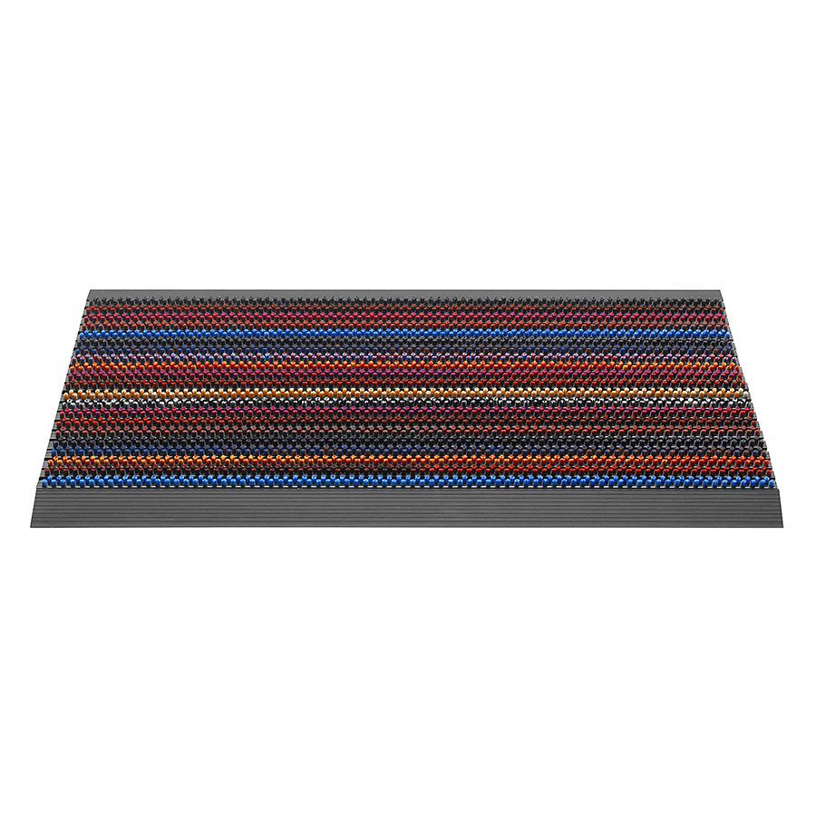 Různobarevná venkovní čisticí kartáčová vstupní rohož FLOMA Outline - délka 50 cm, šířka 80 cm, výška 2,2 cm