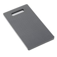 Šedá ochranná podložka pod kolena KneeRX PUR - délka 38 cm, šířka 20 cm a výška 1,3 cm