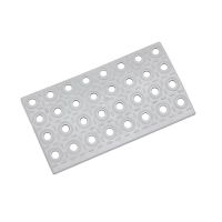 Šedý plastový nájezd AvaTile AT-HRD - délka 25 cm, šířka 13,7 cm, výška 1,6 cm