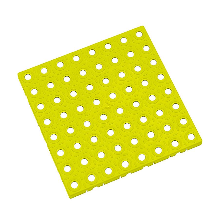 Žlutá polypropylenová dlažba AvaTile AT-HRD - délka 25 cm, šířka 25 cm, výška 1,6 cm F