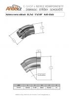 Koleno nerez oblouk 33,7x 2 5°až 89°