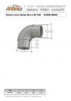 Koleno nerez oblouk 48,3 x 90°R60