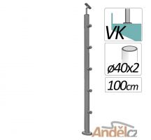 Sloupek zábradlí pro schodiště V1 vrchní kotvení