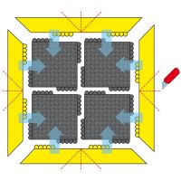 Černá náběhová hrana Safety Ramp Nitrile - délka 91 cm, šířka 15 cm