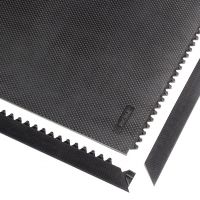 Černá gumová extra odolná rohož Slabmat Carré - délka 91 cm, šířka 91 cm, výška 1,3 cm F