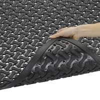 Černá gumová oboustranná protiskluzová rohož Superflow XT Nitrile - délka 91 cm, šířka 152 cm, výška 0,85 cm