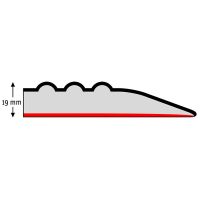 Černá protiúnavová laminovaná rohož Sky Trax - délka 300 cm, šířka 91 cm, výška 1,9 cm F