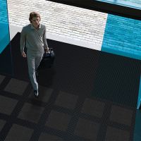 Gumová čisticí vstupní rohož Master Flex D12 - délka 50 cm, šířka 50 cm, výška 1,2 cm