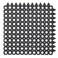 Gumová čisticí vstupní rohož na hrubé nečistoty Master Flex D23 - délka 50 cm, šířka 50 cm, výška 2,3 cm