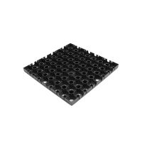 Černá polyethylenová dlažba AvaTile AT-STD - délka 25 cm, šířka 25 cm, výška 1,6 cm F