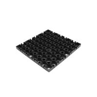 Černá plastová PE dlažba AvaTile AT-STD - délka 25 cm, šířka 25 cm, výška 1,6 cm F