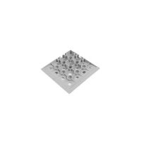 Šedý plastový rohový nájezd AvaTile AT-HRD - délka 13,7 cm, šířka 13,7 cm, výška 1,6 cm F