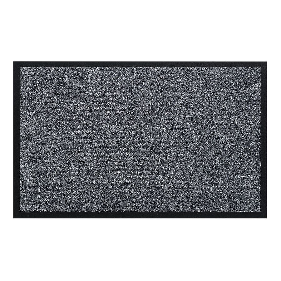 Šedá pratelná vstupní rohož FLOMA Watergate - délka 50 cm, šířka 80 cm, výška 0,7 cm