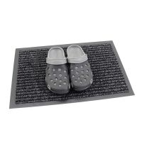 Antracitová vstupní rohož FLOMA Everton - délka 40 cm, šířka 60 cm, výška 0,6 cm