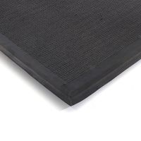 Černá textilní zátěžová vstupní rohož FLOMA Catrine - délka 50 cm, šířka 80 cm, výška 1,35 cm