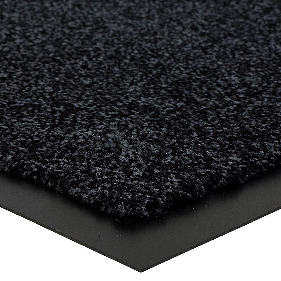 Černá vstupní rohož FLOMA Briljant (Bfl-S1) - délka 90 cm, šířka 150 cm, výška 0,9 cm
