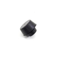 Černý gumový doraz nástrčný do díry FLOMA - průměr 2,8 cm, výška 1,3 cm, výška krku 0,2 cm