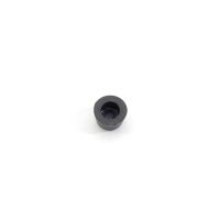 Černý gumový doraz návlečný pro hlavu šroubu FLOMA - průměr 1,5 cm, výška 0,9 cm