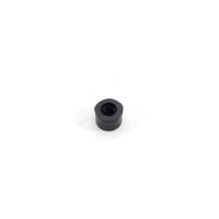 Černý gumový válcový doraz s dírou pro šroub FLOMA - průměr 1,2 cm, výška 0,8 cm