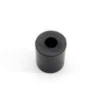 Černý gumový válcový doraz s dírou pro šroub FLOMA - průměr 3 cm, výška 3 cm