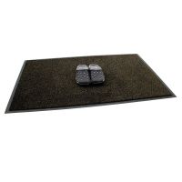 Hnědá vstupní rohož FLOMA Briljant (Bfl-S1) - délka 90 cm, šířka 150 cm, výška 0,9 cm