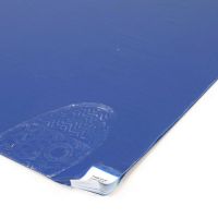 Modrá lepící dezinfekční dekontaminační rohož FLOMA Sticky Mat - délka 45 cm, šířka 115 cm - 60 listů
