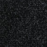 Černá textilní zátěžová vstupní rohož FLOMA Catrine - délka 70 cm, šířka 100 cm, výška 1,35 cm