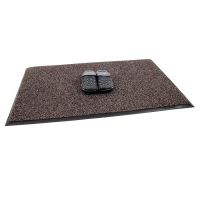 Hnědá textilní zátěžová vstupní rohož FLOMA Catrine - délka 300 cm, šířka 150 cm, výška 1,35 cm