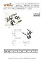 Klika se štítkem NEREZ AISI 304, K320, L135mm