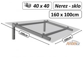 VCHODOVÁ STŘÍŠKA model H hranatý1,6m