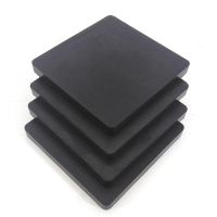 Černá EPDM gumová ochranná univerzální podložka FLOMA - délka 10 cm, šířka 10 cm, výška 1 cm