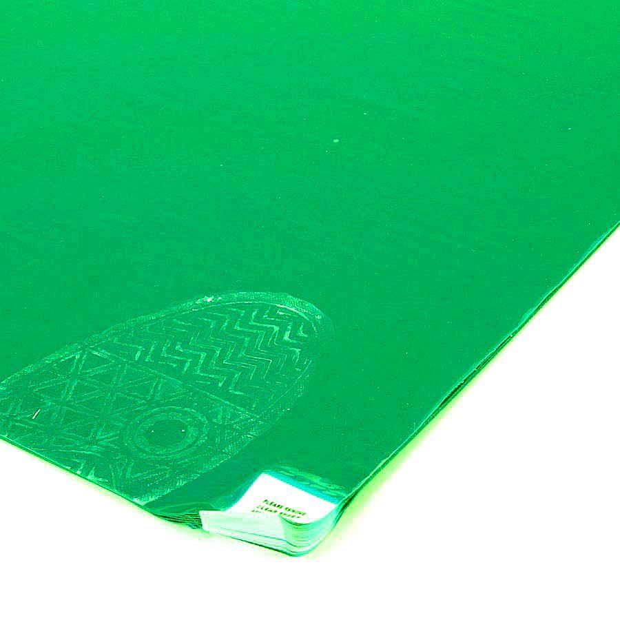 Zelená lepící dezinfekční dekontaminační rohož FLOMA Sticky Mat - délka 115 cm, šířka 150 cm - 60 listů