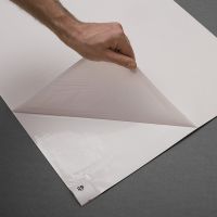 Bílá lepící dezinfekční antibakteriální dekontaminační rohož FLOMA Antibacterial Sticky Mat - délka 45 cm, šířka 90 cm - 30 listů