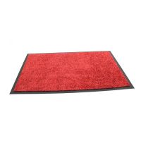 Červená vnitřní čistící pratelná vstupní rohož FLOMA Twister - délka 60 cm, šířka 180 cm a výška 0,8 cm