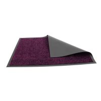Fialová pratelná vstupní rohož FLOMA Twister - délka 60 cm, šířka 80 cm, výška 0,8 cm