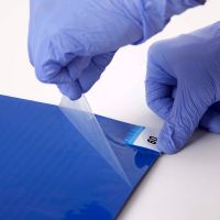 Modrá lepící dezinfekční antibakteriální dekontaminační rohož FLOMA Antibacterial Sticky Mat - délka 60 cm, šířka 115 cm - 30 listů