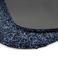 Modrá pratelná vstupní rohož FLOMA Majestic - délka 40 cm, šířka 60 cm, výška 0,6 cm