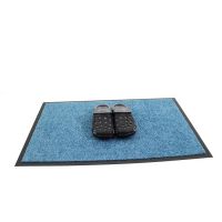 Tyrkysová pratelná vstupní rohož FLOMA Twister - délka 80 cm, šířka 120 cm, výška 0,8 cm