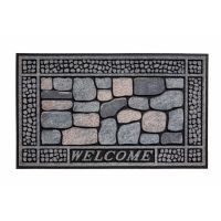 Venkovní čistící vstupní rohož FLOMA Residence Stones Welcome - délka 45 cm, šířka 75 cm a výška 0,9 cm