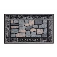 Venkovní čistící vstupní rohož FLOMA Residence Stones Welcome - délka 45 cm, šířka 75 cm, výška 0,9 cm