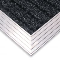 Hliníkový náběhový rám pro vstupní rohože a čisticí zóny 100 x 150 cm FLOMA - šířka 6,5 cm, výška 1,6 cm
