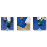 Šedá lepicí dezinfekční antibakteriální dekontaminační rohož FLOMA Antibacterial Sticky Mat - délka 60 cm, šířka 115 cm - 60 listů