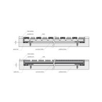 Hliníkový rám pro vstupní rohože a čistící zóny 100 x 150 cm FLOMA pro zapuštění do podlahy - šířka 3 cm, výška 2 cm, tloušťka 0,3 cm