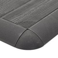 Hnědá plastová terasová dlažba Linea Easy (dřevo) - délka 39 cm, šířka 39 cm, výška 2,65 cm