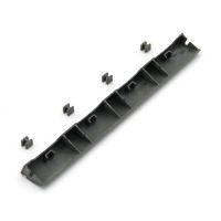 Šedý plastový nájezd pro terasovou dlažbu Linea Easy (břidlice) - délka 39 cm, šířka 4,5 cm, výška 2,5 cm